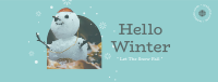 A Happy Snowman Facebook Cover