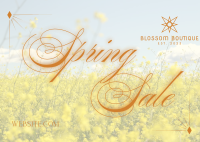 Spring Sale Postcard Image Preview