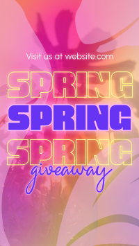 Exclusive Spring Giveaway TikTok Video Design