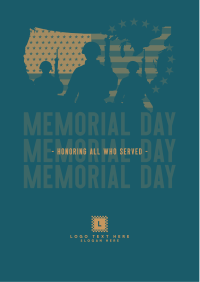 Military Soldier Memorial Flyer