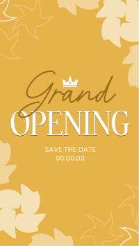 Crown Grand Opening Instagram Story