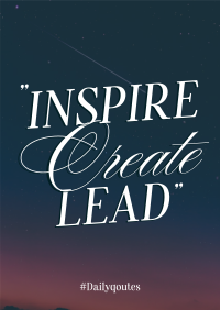 Inspire & Create Poster Design