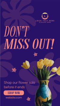 Shop Flower Sale Instagram Story