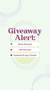 Giveaway Alert Instructions Facebook Story