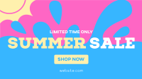 Summer Sale Splash Facebook Event Cover Design