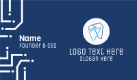Modern Geometric Tooth Business Card