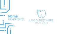 Dental Blue Tooth Dentist Business Card