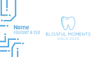 Dental Blue Tooth Dentist Business Card Image Preview