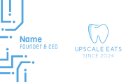 Dental Blue Tooth Dentist Business Card Image Preview