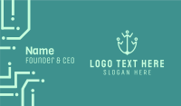 Human Anchor Business Card Design