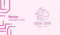 Pink Feminine Hairdresser Business Card
