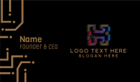 Glitch Business Card example 1