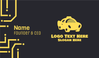 Yellow Taxi Cab Business Card
