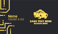 Yellow Taxi Cab Business Card Design