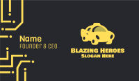 Yellow Taxi Cab Business Card Image Preview