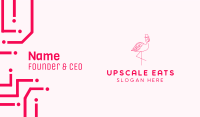 Pink Flamingo Hat Business Card Image Preview