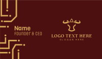 Bull Crown Business Card Design