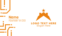 Orange Star Business Card example 3