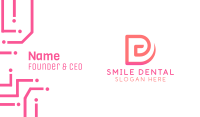 Pink D Whirl Business Card