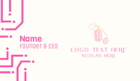 Luxury Perfume Line Art Business Card