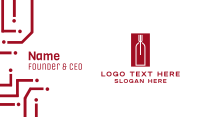 Food Wine Restaurant Business Card Design