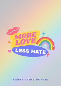 More Love, Less Hate Flyer