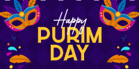 Purim Day Event Twitter Post