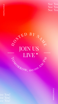 Join Us Live Gradient Instagram Story