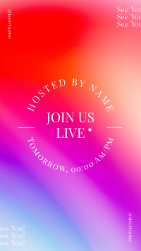 Join Us Live Gradient Instagram Story Design