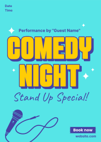 Stand Up Comedy Special Flyer