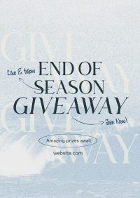 End Season Giveaway Poster