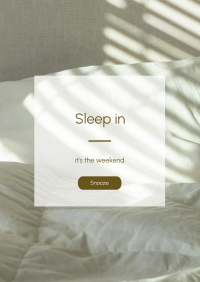 Sleep In Flyer