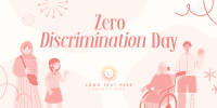 Zero Discrimination Twitter Post