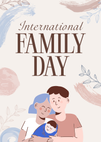 Floral Family Day Poster