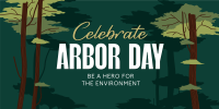 Celebrate Arbor Day Twitter Post