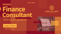 Modern Finance Consultant Facebook Event Cover