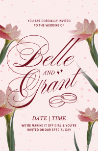 Floral Wedding Invitation Design