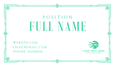 Geometric Deco Business Card Image Preview