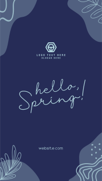 Hey Hello Spring Facebook Story