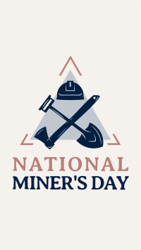 Miner's Day Badge Instagram Story