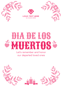 Floral Dia De Los Muertos Flyer