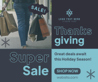 Super Sale this Thanksgiving Facebook Post