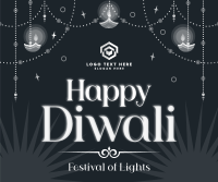 Celebration of Diwali Facebook Post Design