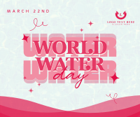 Quirky World Water Day Facebook Post