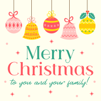 Christmas Family Greetings Instagram Post