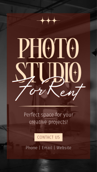 Photo Studio Rental Instagram Reel Design