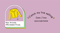 Retro Live Selling Facebook Event Cover