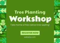 Tree Planting Workshop Postcard