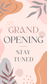 Elegant Leaves Grand Opening Instagram Story