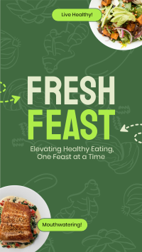 Fresh Feast Food Recipe TikTok Video Design